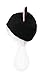 Mrawp Women's Black Fleece Cat Beanie Hat One Size (Black with Pink)