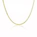 Gold Plated Curb Chain Necklace Cuban Link 3mm Italy