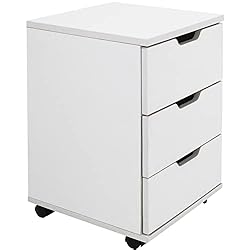 Farini 3-Drawer Vertical Filing Cabinet Rolling