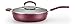 T-fal 2100094333 Color Luxe Hard Titanium Nonstick Thermo-Spot Saute Pan Cookware, 5 quart, Red