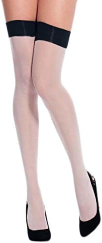 Doufine Womens Sexy Oil-Socks Pantyhose Shiny Glossy Garter Belts 1 OS