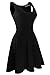 Heloise Women's A-Line Wide Round Neck Sleeveless Pleated Little Cocktail Party Dress
