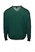 John Ashford Mens Heathered V-Neck Pullover Sweater