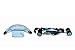TRIOKID My First Baby Doll Stroller Miniline Blueberry Blue Travel Toys for Kids Portable Doll Pram Drawable Fabric with Removable Weather Resistant Canopy