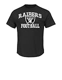 NFL Oakland Raiders Men's Greatness Short Sleeve Basic Tee, XX-Large, Black