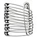 Katzco 100 Piece Safety Pins Set - Coiled Design with Nickel Plated Steel 1-3/4 Inches - for All Types of Fabrics and Clothing, Arts and Crafts Projects and Fishing