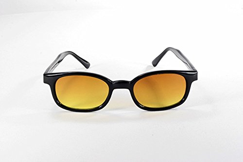 X KD Sunglasses Blue Buster Amber Lens Sunglasses Large Size UV400