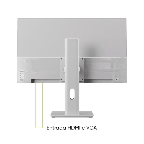GET - Monitor Pivot Rotativo Vertical 23,8" Get IPS LED Full HD 7ms 120Hz Branco Design Fino