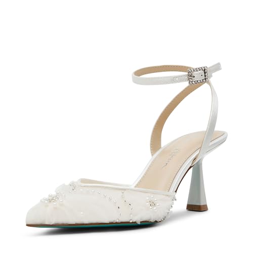 Betsey Johnson Blue Women's SB-Delia Pump, Ivory, 10 at Amazon