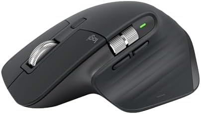Logitech MX Master 3S Wireless Mouse Standard Edition with Logi Bolt USB Receiver, Ultra-fast Scrolling, Ergo, 8K DPI, Track on Glass, Quiet Clicks, USB-C, Bluetooth, Windows, Linux, Chrome - Graphite