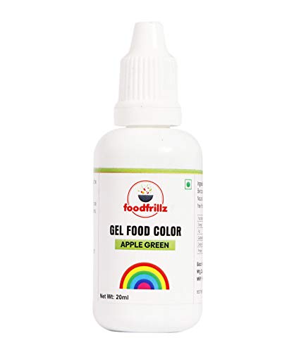 foodfrillz Apple Green Food Gel Color, 20 ml Finest colour for Cake,Cookies,Ice Creams,Sweets