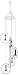 George S. Chen Imports Wind Chime 5 Ring Polyresin Charm Lighthouse Hanging Garden Decoration