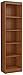 South Shore Axess 5-Shelf Narrow Bookcase-Morgan Cherry