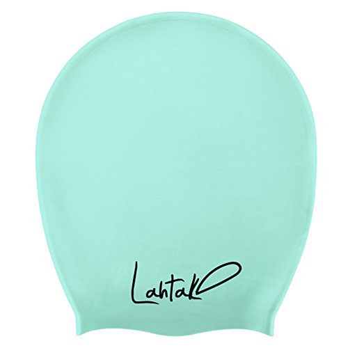 image for Lahtak Long Hair Swim Cap - Swimming Caps for Women Men - Extra Large 