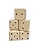 Heemika Giant Yahtzee Game, Garden Yatzy, Wooden 3D Cube Dice Puzzle, Clasic Yahtzee