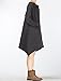 Mordenmiss Women's Leisure Long Sleeve Boat Neck Fall Tops US XS-XL (L, Dark Grey)