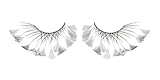 Zinkcolor White Feather Tip False Eyelashes F417 Dance Halloween Costume