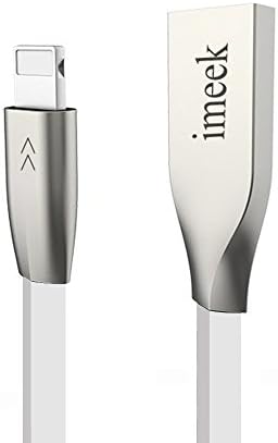 Lightning Cable,imeek 3.3ft/1m 2.4A USB Charging &amp; Syncing Cord for iPhone 6s, 6s plus, 6plus, 6,5s 5c 5,iPad Mini, Air,iPad5,iPod on iOS9 (White)