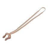 Beige Elastic Rubber String Nose Clip Protector for Swimming