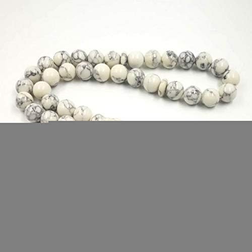 DUOJINZ Muslim Tasbih White Turquois Prayer Beads 33 Beads Stone Rosary