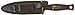 MTech USA Xtreme MX-8059 Series Fixed Blade Tactical Knife, Two-Tone Half-Serrated Blade, 9-Inch Overall