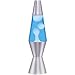 Lava Lite 1953 Silver Base Lamp with White Wax in Blue Liquid, 11.5", White Wax/Blue Liquid/Silver Base primary
