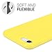 kwmobile Case Compatible with Apple iPhone SE (2022) / iPhone SE (2020) / iPhone 8 / iPhone 7 Case - Protective Slim TPU Phone Cover - Soft Matte Finish - Yellow Matte