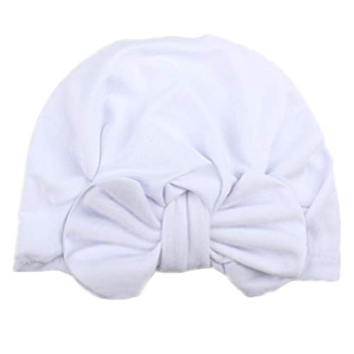 Huuflyty 6pcs Baby Hat Newborn Cotton Cloth Turban Kids Cool Beanie Hats Soft Cotton for Infant Baby Hospital Cap (LH018)