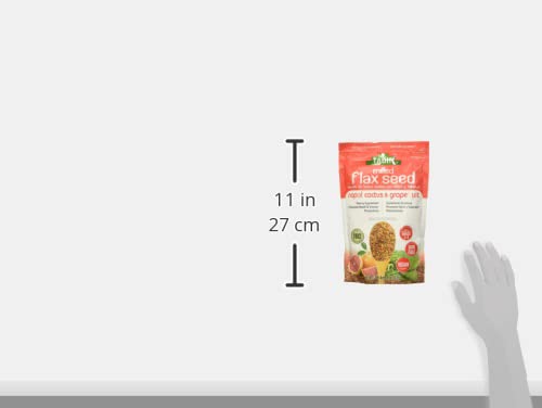 TADIN NOPAL CACTUS & GRAPEFRUIT MILLED FLAX SEED, RICH IN OMEGA 3 & 6, 14OZ., RESEALABLE POUCH, PACK OF 1