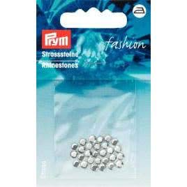 Prym Rhinestones, Silver, Ø 4 mm, silberfarbig, 28 Stück