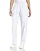 Landau Essentials Relaxed Fit 2-Pocket Elastic Scrub Pants for Women 8327 White