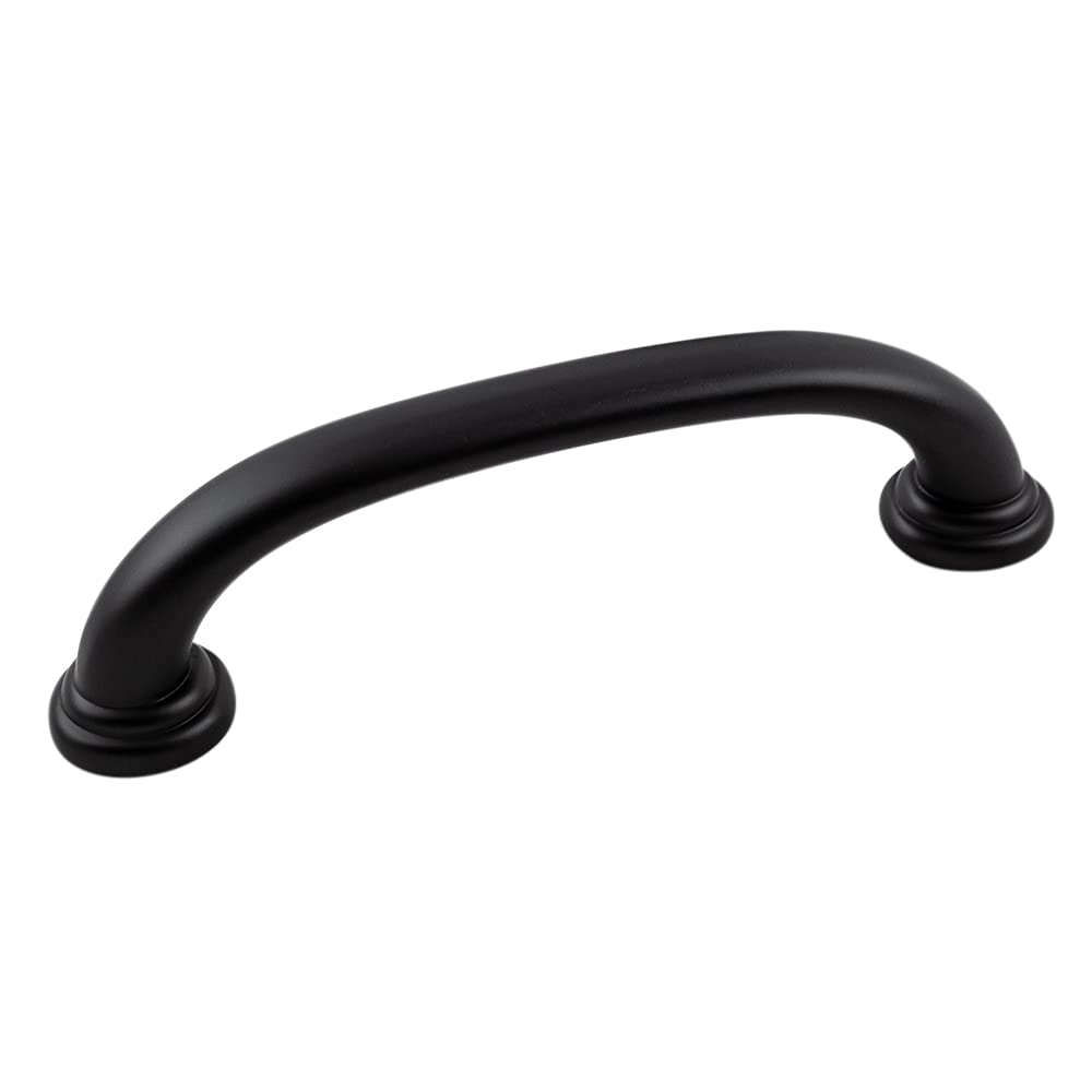 Photo 1 of Hickory Hardware 10 Pack Solid Core Kitchen Cabinet Pulls, Luxury Cabinet Handles, Hardware for Doors & Dresser Drawers, 3-3/4 Inch (96mm) Hole Center, Matte Black, Zephyr Collection