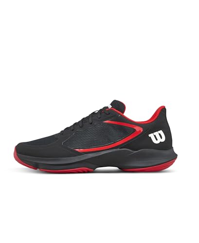 WILSON Hurakn Lite Men's Padel Shoe - Black/Infared/White, Size 10 US