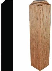 Solid Red Oak Outside Corner Block