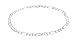 Sterling Silver 4mm - 7.5mm Figaro Link Chain Necklaces and Bracelets, 7.5