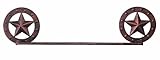 AR Country Store Rustic Lone Star Bathroom Towel Rack/BAR- Metal Wall Mount - Copper Finish 26