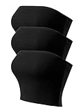 MixMatchy Women's Causal Strapless Cute Basic Solid Cotton Tube Top