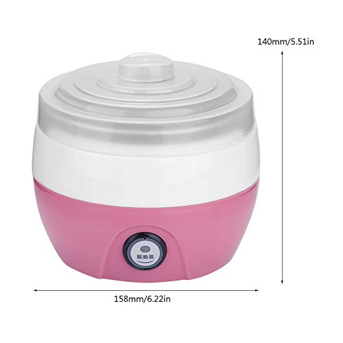 Automatic Yogurt Maker, 1L Household Electric Automatic Yogurt Yoghurt DIY Maker Stainless Steel Inner Container 220V, Yogurt Maker(Pink) - Thumbnail 6