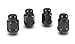Gorilla Automotive 91187BCB Acorn Bulge Black Chrome Lug Nuts (1/2