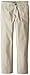 Nautica Big Boys' Uniform Flat Front Twill Pant, Khaki, 18