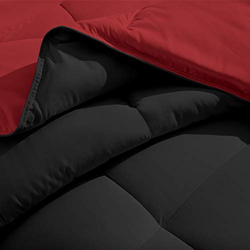 image for Bare Home Reversible Comforter - Full/Queen - Goose Down Alternative -