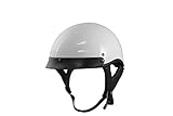 VCAN V531 Half Helmet (Solid White, Large)