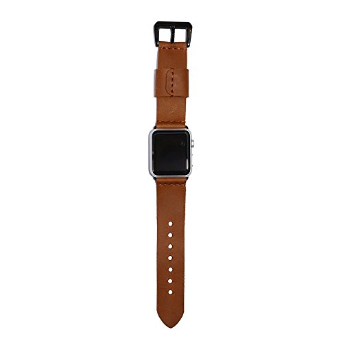 Cognac Leather Apple Watch Band 38mm - 42mm / Apple Watch Accessories, Leather Apple Watch Strap, iWatch Band Leather, Lugs Adapter