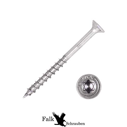 Spax Spanplattenschrauben Torx 5,0 x 50/32 TX20 Universalschrauben Dielenschrauben 4CUT Edelstahlschrauben V2A 250 Stück… – Bild 3