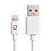 CreatePros MFi Certified Short Lightning to USB Cable Compatible with iPhone, iPad and iPod - 13 Inches (33 Centimeters) - White