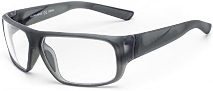 Designer Radiation Leaded Protective Eyewear in Full Rim Plastic Frame -Mercurial 6.0 - Matte Crystal Mercury Gray - 61-13-135