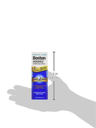 BOSTON ADVANCE CONDITIONING SOLUTION, CONDITIONS & WETS RIGID GAS PERMEABLE (RGP) LENS FOR COMFORTABLE WEAR, 3.5 FL OZ (PACK OF 2)