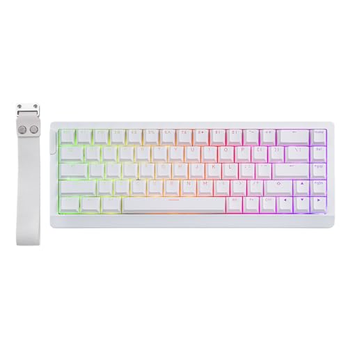 EPOMAKER HE68 Lite Hall Effect Gaming Keyboard, 8k Polling & 128K Scan Rate, 0.005mm Adjustable Trigger, 0.125ms Latency, 5-Layer Sound-Dampened, Snap Key, SOCD, A-RGB, Wired, Mac Software (Pink)