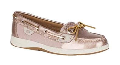 rose gold boat shoes