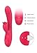 Waterproof Rabbit Vibrator G Spot Dildo Vibrator for Women with Strong 10 Vibrations 7 Pulsations for Dual Stimulation, PALOQUETH Clit Stimulator Sex Toy for Tongue Licking Pleasure,Rechargeable